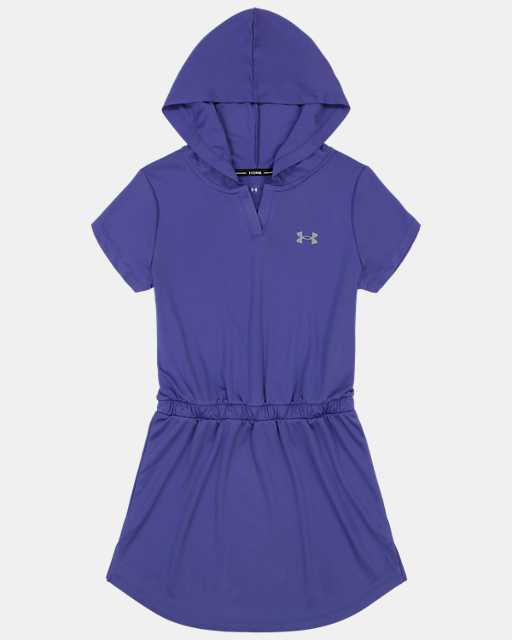 Little Girls' UA Jersey Hooded Coverup